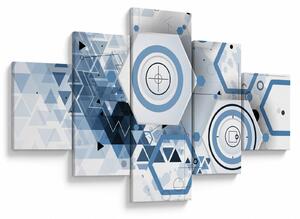 Obraz - Geometrická abstrakce (125x70 cm)