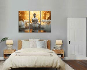 Obraz na zeď Budha a lotosy
