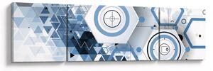 Obraz - Geometrická abstrakce (170x50 cm)