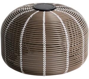 Kave Home Hnědá zahradní solární lampa Garoina Ø 50 cm