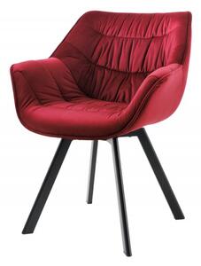 Noble Home Červená sametová židle The Dutch Comfort