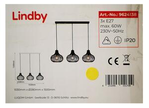 Lindby Lindby - Lustr na lanku FRANCES 3xE27/60W/230V LW0149