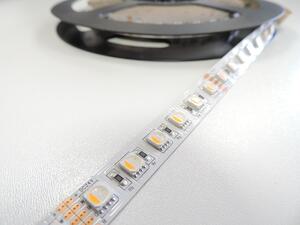 RGBW LED pásek 4v1, 26,8W/m, RGB+bílá, 12mm, PROFI, 24V, IP20, 84LED/m, 5050 Barva světla: Teplá bílá, 3000K