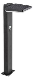 RABALUX 77079 Lasset solární stojanové svítidlo/sloupek se senzorem LED V500mm 4,4W/200lm 4000K IP54 černá, bílá