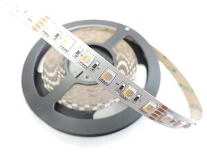 RGBW LED pásek 4v1, 23W/m, RGB+bílá, 12mm, PROFI, 24V, IP20, 72LED/m, 5050 Barva světla: Neutrální bílá, 4300K