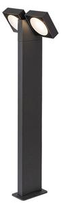 RABALUX 77102 Telde venkovní stojanové svítidlo/sloupek LED V750mm 14W/900lm 3000K IP54 antracit, průhledná