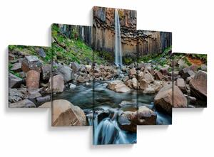 Obraz - Vodopád Svartifoss, Island (125x70 cm)