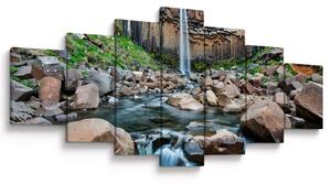 Obraz - Vodopád Svartifoss, Island (210x100 cm)