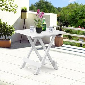 Garten Zahradní stolek z umělé hmoty, bílý 45x43x50cm, I.P.A.E-Progarden