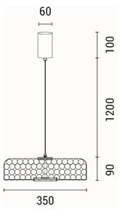 LED Stojací lampa PERFORATO LED/10W/230V 3000K zlatá