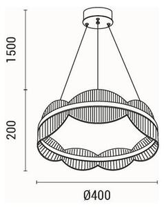 LED Lustr na lanku FIRENZE LED/48W/230V 3000K