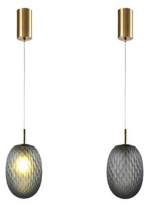 Lustr na lanku CANDY 1xE14/25W/230V šedá pr. 15 cm
