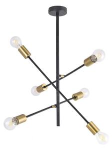 RABALUX 2104 Lanny závěsné svítidlo. E27 6x15W černá