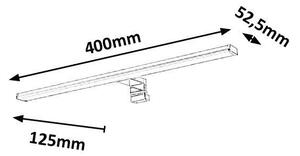 Rabalux 2114 Levon nástěnné koupelnové svítidlo 3v1 LED 400mm 8W/560lm 4000K IP44