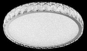 LUXERA LED stropní křišťálové svítidlo GIRO, 60W, teplá bílá, 80cm, kulaté 62424