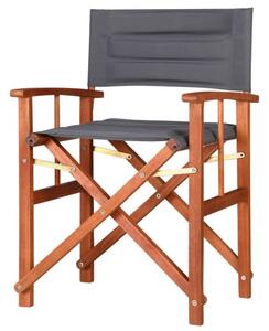 Režisérská dřevěná židle - antracit