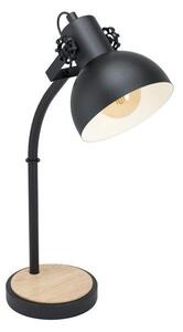 Eglo Vintage 43165 LUBENHAM Stolní lampička E27 1X28W černá, hnědá