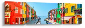 Obraz - Ostrov Burano, Benátky, Itálie (170x50 cm)