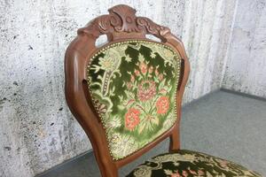 (3744) POLTRONA FILIPPO zámecká židle zelená