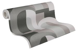 A.S. Création | Vliesová tapeta na zeď AP Arcade 39170-4 | 0,53 x 10,05 m | černá, šedá