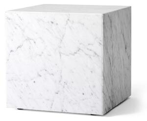 AUDO COPENHAGEN Odkládací stolek Plinth Cubic, White Marble