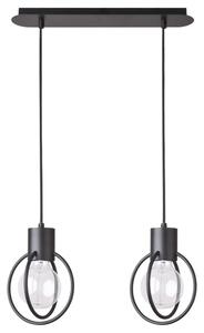 Lustr na lanku AURA 2xE27/60W/230V černá