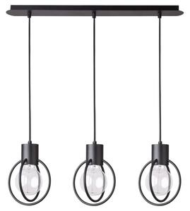 Lustr na lanku AURA 3xE27/60W/230V černá