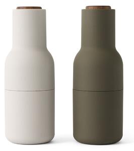 AUDO COPENHAGEN Mlýnky na sůl a pepř Bottle, Hunting Green / Beige, Walnut, 2ks