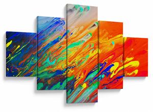 Obraz - Barevná abstrakce (125x70 cm)