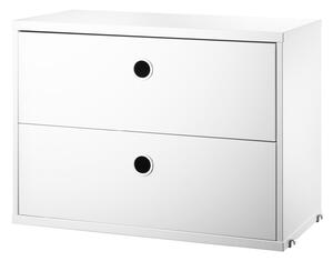 STRING Komoda Chest with Drawers 58 x 30 cm, White