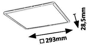 Rabalux 3429 Pavel stropní LED svítidlo 293mm 18W / 1700lm 4000K IP20 bílá