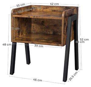 Boční stůl 52 × 35 × 42 cm VASAGLE
