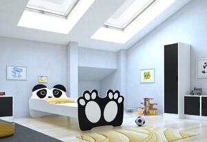 Dětská postel BEARO + matrace, 140x70, černá