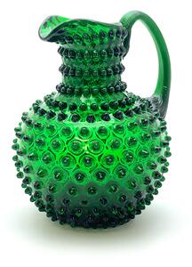 Floriánova huť Džbán Hobnail - Ananas - tmavě zelená 2l