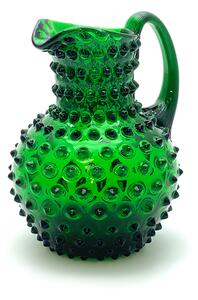 Floriánova huť Džbán Hobnail - Ananas - tmavě zelená 1l