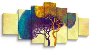 Obraz - Stromy na kopci (210x100 cm)