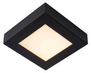 Lucide 28117/17/30 BRICE čtvercové stropní stmívatelné koupelnové LED svítidlo 15W IP44 černá