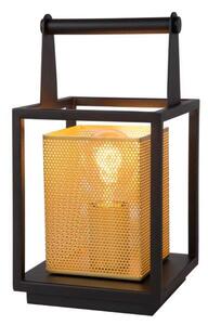 Lucide 21522/01/30 SANSA stolní lampa 1xE27 / 40W černá / zlatá
