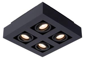 Lucide 09119/21/30 XIRAX stropní bodové stmívatelné svítidlo 4xGU10 / 5W LED černá