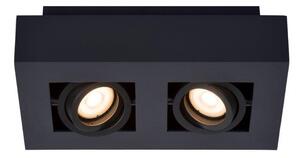 Lucide 09119/11/30 XIRAX stropní bodové stmívatelné svítidlo 2xGU10 / 5W LED černá