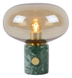Lucide 03520/01/62 CHARLIZE stolní lampa E27 / 40W jantarové sklo / zelený mramor