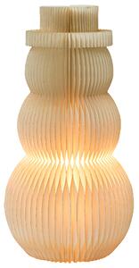 Vánoční dekorace Stolní lampa BANGA Sněhulák 51 cm Béžová