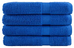 Prémiové saunové osušky SOLUND 4 ks modré 80x200 cm 600 g/m² 137195