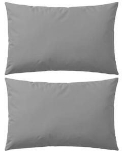 Venkovní polštářky 2 ks 60x40 cm šedé 132304