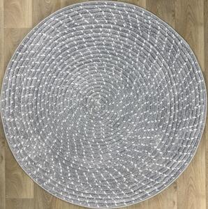 Protiskluzový koberec BARI PRINT 250654W kruh