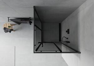 Mexen Rio čtvercový sprchový kout 70 x 70 cm, Grafitově černá, Černá