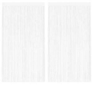 Provázkové záclony, 2 ks, 100x250 cm, bílá 132398
