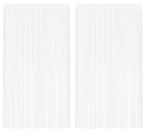 Provázkové záclony, 2 ks, 140x250 cm, bílá 132399