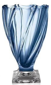 BOHEMIA PONTI BLUE VÁZA NA NOZE 330MM