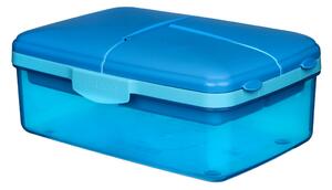 Sistema Box na jídlo Quaddie 1,5l s lahvičkou na pití Barva: modrá